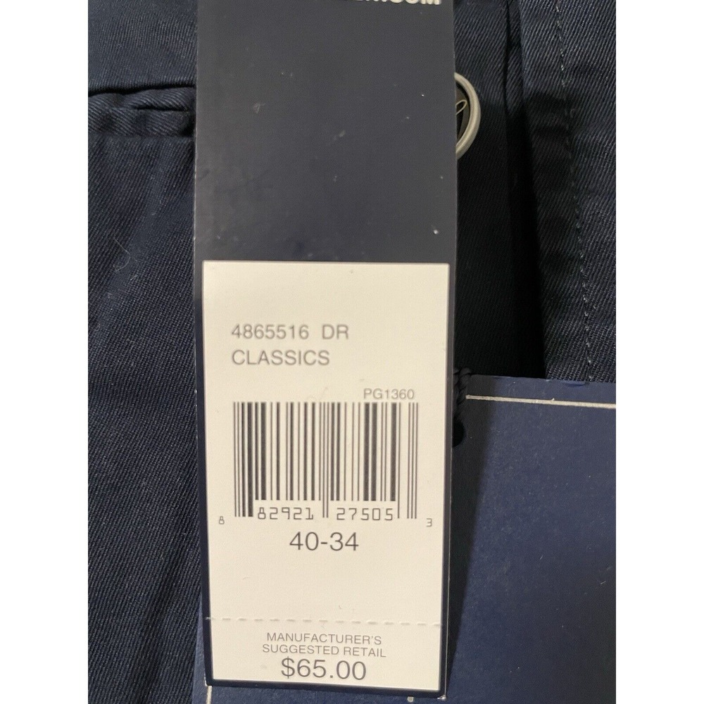 Polo Ralph Lauren Golf 40 X 34 Pants Fairway Fit Pleated Chino Blue NWT - Picture 5 of 11